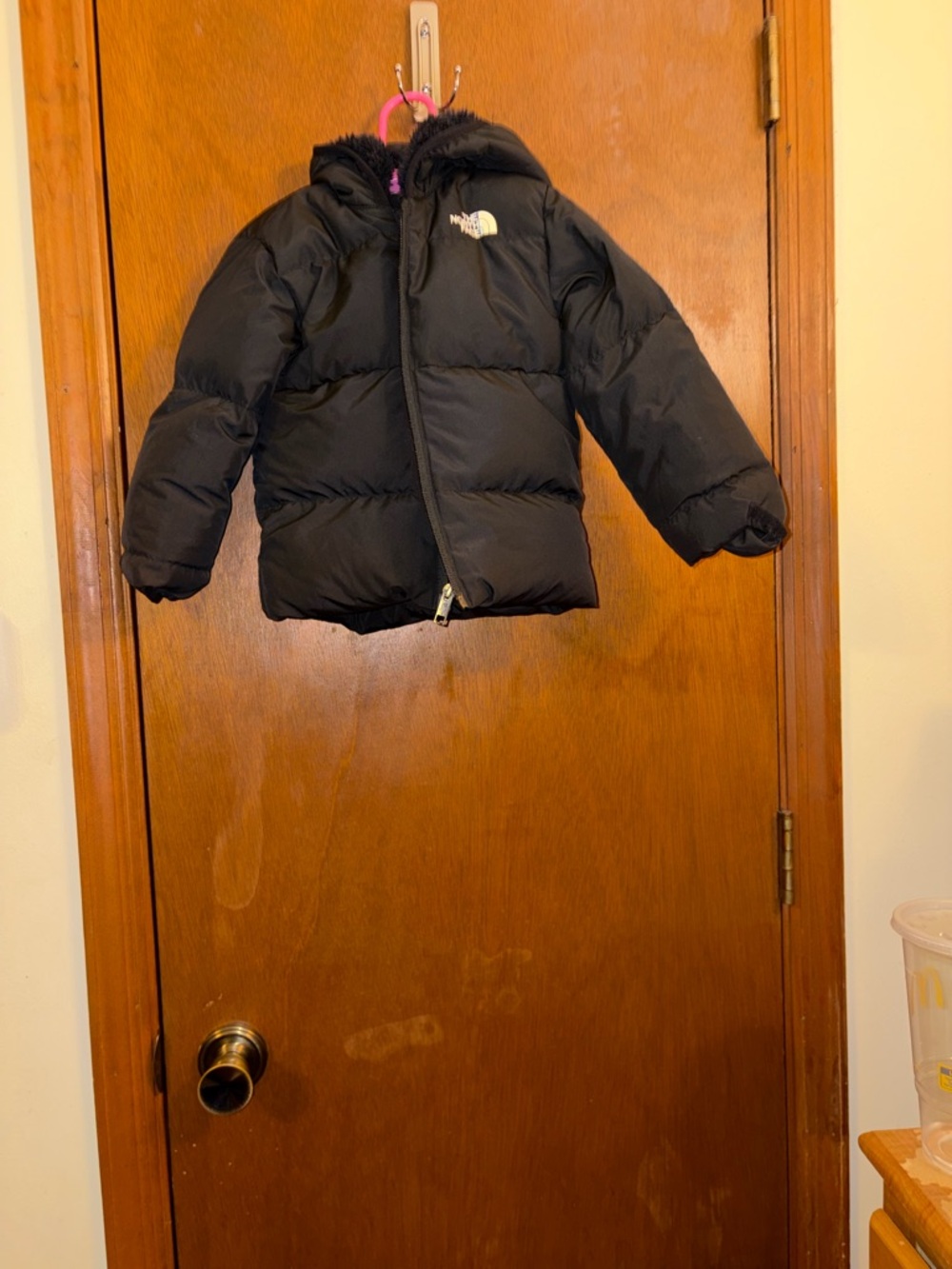 The North Face Black Hooded Puffer Coat